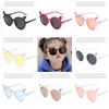 Barn Solglasögon Lovely Bear's Ear Round Frame Sunglass Party Favor Transparent Cartoon Sun Glasses Barn Beach Eyewear Kid Tillbehör WMQ681