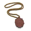 Collier Lion en bois de bonne qualité, pendentif en perles, bijoux à la mode, cadeau, chaîne hip hop, 4082797