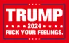 Trump 2024 Flag 3x5 Take America Back Banner per esterni per decorazioni per interni con due durevoli in poliestere in ottone per esterni HH21-379