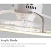 조명 앱 및 원격 제어 음소거가있는 현대식 LED 천장 선풍
