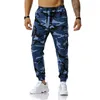 Herrbyxor män streetwear casual camouflage jogger taktiska militära byxor last sport lättvandring utomhus