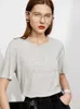 Minimalismus Sommer T-shirts Für Frauen Mode Brief Gedruckt Tops Casual Streetwear Modal T-shirt Weibliche Kleidung 12130260 210527