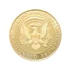 Mode Konstdekoration Donald Trump Minnesmynt - USA: s presidentval Guld och Silver Insignia Metal Craft 4 Styles Partihandel