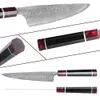 Xituo 8 pouces Boucher Nakiri Couteau Japonais 67Layer Damascus Samurai Steel Couteau Couteau Couteau Résine Poignée Chef Couteilles Couverts de Cleaver