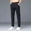 Jantour Spring Summer Classic Men's Elastic Casual Pants Mens Business Dress Slim Fit Jogger Stretch Long Trousers Male 211201