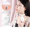 EMS RF LED luce collo serraggio cura antirughe lifting viso massaggio strumento di bellezza terapia fotonica riscaldamento dispositivo per il trucco del viso