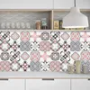 Wallpapers Color Tiles Peel And Stick Roll Loor Stickers Kitchen Tile Bathroom Diy Self-Adhesive Wall Home Decor