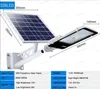 Atualizar Luz de Rua Luz de Rua LED Solar Sensor LED 20/40/70 / 100 / 200W 5630smd Iluminación Farola luzes com remoto e pólo