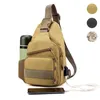 Outdoor Bags Tactical Chest Bag Oxford Sports Shoulder USB Charging Camouflage Hiking Crossbody Military Waist Pack
