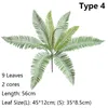 Decoratieve Bloemen Kransen 1 Boeket Kunstmatige Palmblad Simulatie Planten Folium Cycas Varen Bladeren DIY Ambachtelijke Bruiloft Thuis Deco280t