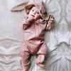 2019 Höst Vinter Nyfödd Babykläder Baby Girl Kläder Romper Barndräkt För Pojke Spädbarn Overall Jumpsuit 3 9 12 18 Månad 257 Z2