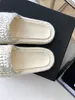 2022 Summer Women Slides Slippers Woven Roman Slippers Female Bohemian Ethnic Style Thick Heel Women's Shoes