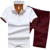 Męskie dresy 2021 Summer Casual Polospports Garnitur Koszulka z krótkim rękawem + Spodenki Quick-Suszenie i oddychająca 2-częściowa sprzedaż bezpośrednia