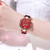 ساعات المعصم 6pcs مجموعة النساء الساعات المغناطيسية Sky Sky Female Clock Quartz Wristwatch Fashion Ladies Wast Watch Relogio feminino6770254