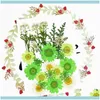 Decoratieve kransen Feestelijke Benodigdheden Home Guwnpressed Flowers Small Dried Flower Plant DIY Handgemaakte Scrapbooking Floral Bookmark Card GIF