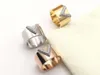 الرجال سيدة النساء 316L التيتانيوم الصلب الفرقة حلقات العنقودية الماس الكامل الالمامي الأحرف واسعة حلقة مجوهرات