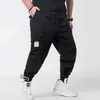 Män plus storlek XL-6XL lösa verktygsbyxor manlig fett kille stängning byxor verktyg löst långa casual pants x0621