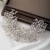 ForSeven Hair Smycken Kvinnor Handgjorda Handgjorda Rhinestone Guldfärg Blad Huvudband Bridal Tiaras Bröllop Hår Tillbehör JL X0625