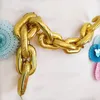 80s 90s Party Decorations Giant Foil Balloon Gold Silver Chain Balloons Event Party Hip Hop Theme Wedding Arch Supplies