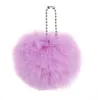 13 Colors 8CM Faux Rabbit Fur Ball Keychains Women Girls Car School Bag Keys Ring Cute Chain Pompom Key Chains Jewelry Accessories DD060