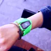 Orologio da aereo luminoso unisex 6 colori LED tendenza della moda di studenti maschi e femmine paio di orologi per bambini in gelatina cinturino in gel di silice multicolore