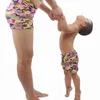 Kamouflagefamilj som matchar Father Son Swim Trunk Bathing Suits Parent Child Beach Wears Men Swimsuit Barn Badkläder Mäns shorts