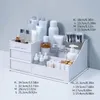Boîtes de rangement Bacs Cosmetic Box de grande capacité Organisateur de bureau