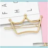 Narzędzia ProductsFashion Hair Clip Elegancki Design Trójkątny Księżyc Lip Okrągły Barrette Stick Hairpin Pins Head Aessories dla kobiet1 Drop