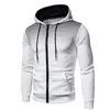 Mäns Hoodies Sweatshirts 2021 Vår Höst Zip Up Hoodie Casual Sportkläder Gradient Dot Hooded Tracksuit Ytterkläder