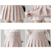 Autumn Women Skirts Korean High Waist Plaid Mini Skirt Women School Girls Sexy Cute Pleated Skirt with Zipper 210724