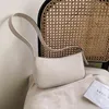 Süße feste Farbe Kleiner Frauen-PU-Leder-Schultertasche 2021 Beliebte einfache Handtaschen und Brieftaschen Frauen Reise Tragetaschen