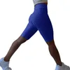 Kadınlar Yüksek Bel Şort Egzersiz Out Cep Activewear Koşu Fitness Şort Atletik Leggin Şort 210611