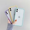 2021 Mode Schokbestendige gevallen Matte Kleuren Siliconen Telefoon Case voor iPhone 11 12 PRO MAX XR 6 6S 7 8 PLUS BESCHERMING