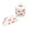 New Christmas Pattern Toilet Paper Roll Fashion Funny Humour Gag Xmas Festival Decoration Gifts 5 style