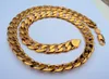 Heavy! 108g 24k GF Stamp Yellow Gold 23.6 Men's Necklace 12MM Curb Chain Jewelry Best Packaged with 7 days no reason to refund.