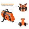 Pet Dog Life Jacket Outdoor Safety Clothes Vest Swimming Preserver Rescue Harness For Small Medium Large Dogs 211027