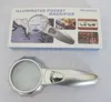 Microscope 6X Hand-held Magnifiers with 6 LED Jewelry Loupe Reading Magnifying Glass Lens Pocket Magnifier 600555