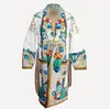 Luxe designer klassieker Badjas mode badjas slaapjas topkwaliteit Printpatroon maat M en L voor thuis el vakantie tra352A