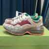 Designer rhyton skor mångfärgade sneakers män kvinnor casual tränare vintage chaussures plattform sneaker jordgubbe mus munsko med låda 35-44