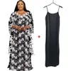 Ethnische Kleidung Superkleid Stil afrikanischer Frauen Dashiki Abaya Spitze Organza Cheongsam Long Kleider Dame im Rock 2 Stück Set