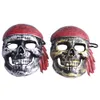 Divertente Halloween Skull Head Mask Unisex Retro Style Halloween Bar Masquerade Decoration Puntelli Spaventoso Pirate Party Mask