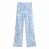 Donne Due pezzi Set Set Geometric Stampa Camicia Pantaloni Chic Lady Fashion Casual Accogliente Estate Donne Outfit Pants Set Suits 210709