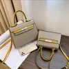 Ganze Damenhandtasche, Kontrastfarbe, Mosaik-Leder, Umhängetaschen, Stil, Damen-Leder-Umhängetasche, elegantes Palmprint-Leder, 2053