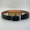 NY DESIGNER Fashion Men's Business Casual Belt Luxury Smooth Gold and Silver Buckle Leather Belts unisex 3 8cm Belt254s