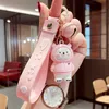 Sweater Creative Bear Keychain Pingente Cute Epoxy Animal Animal Dos Desenhos Animados Acessórios Carro Chaveiro Chaveiro Anel Anel Masculino e Mulheres Jóias G1019