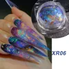 Appuyez sur les ongles nouvelle paillettes d'ongles lumière polarisée japonaise Opal Mirage cristal de glace réfléchissant poudre de velours de neige rêve d'échelle de glace Mettez en surbrillance 5 styles chauds pour l'option