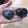 Dekorativa föremål Figurer Crystal Labradorite Palm Stone Healing Quartz Gemstone Worry Heart Shape Selenite Moonstone