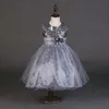 Mode Sequin Fleur Fille Robe Fête D'anniversaire De Mariage Princesse Toddler Bébé Filles Vêtements Enfants Enfants Robes Fille de