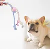 Dog Toy Pet Supplies Powder Blue Cotton Rope Knot Toys Combination Bite Molar Interaction Puppy Teething