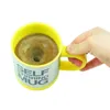 5 colori Lazy Tazas Self Stirring Mug Coffee Cup Smart Tazze in acciaio inossidabile Copos Inox Tea 210804